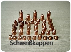 Punktschweisskappen Schweißkappen
